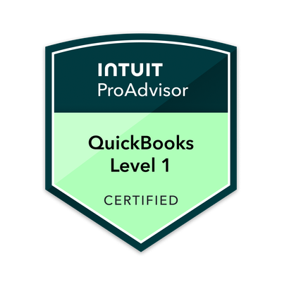 QuickBooks Level 1 Certified badge